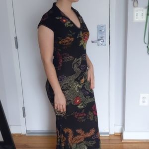 Roberta Caballo Chinese inspired knit dress